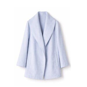 Banana Republic Davenport Blue Women's Shawl Collar Cape Coat - S